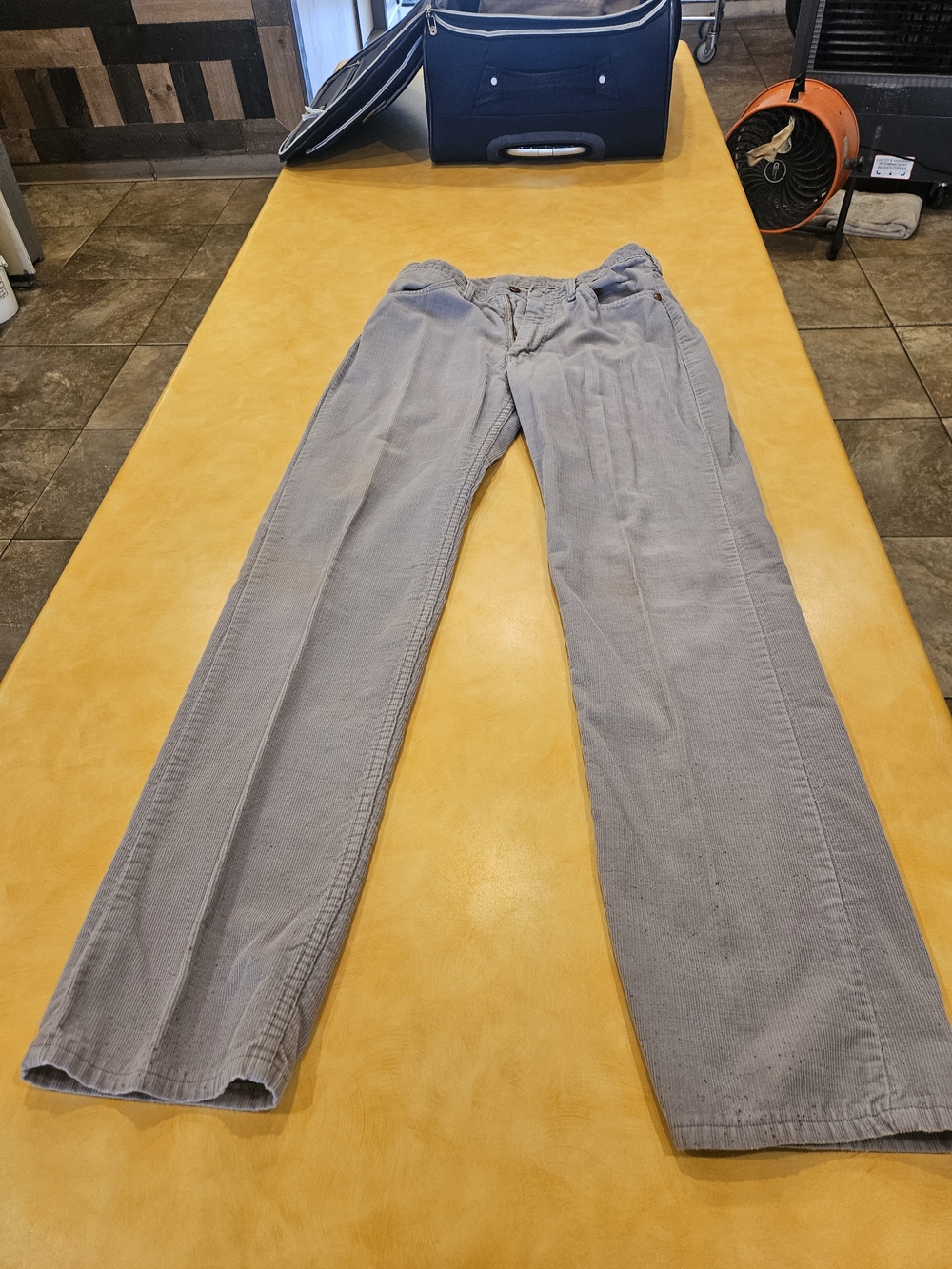 Wrangler Light Gray Corduroy Pants